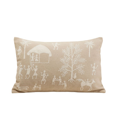 Abstract Rectangular Lumbar Cushion