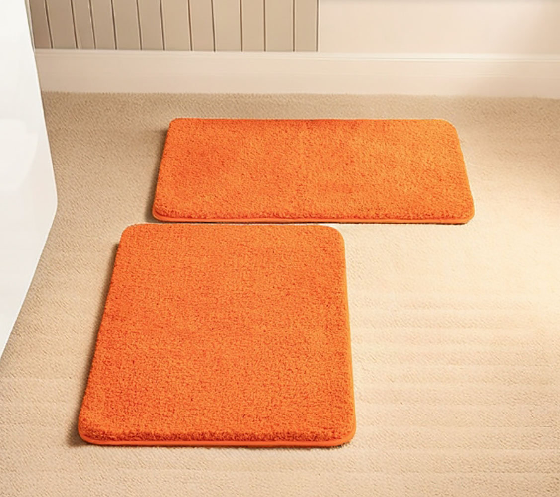 Ebern Designs Egista Microfiber Bath Rug with Non-Slip Backing