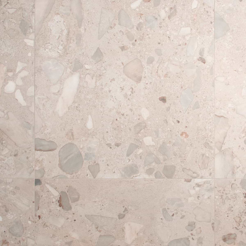 Valenti Grande 35 po X 35 po Carreau de sol et de mur en porcelaine semi-polie Terrazzo Look (17,64 pieds carrés / caisse)