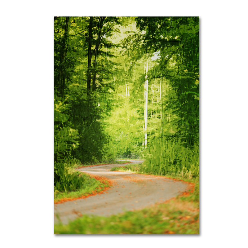 "road" , reproduction de photo sur toile tendue encadrée, H 19 po x l 12 po x P 2 po