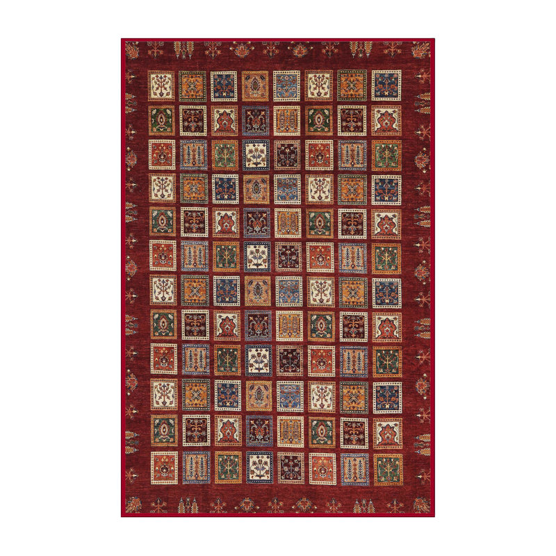 Abstract Indoor Rug, Rectangle 5' x 7'