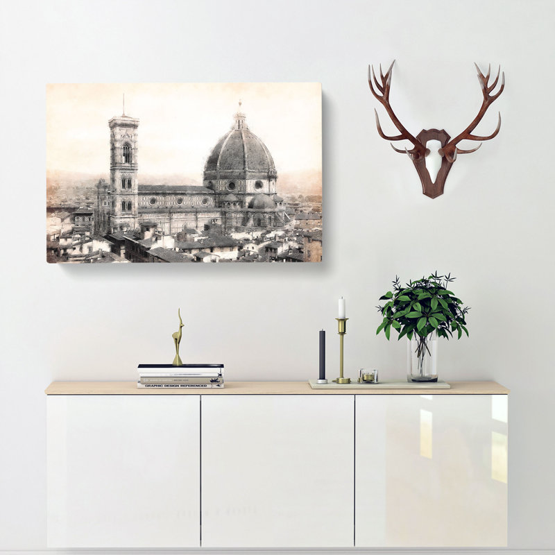 Florence Cathedral In Italy - Wrapped Canvas Painting, 40cm H x 60cm W x 3cm D