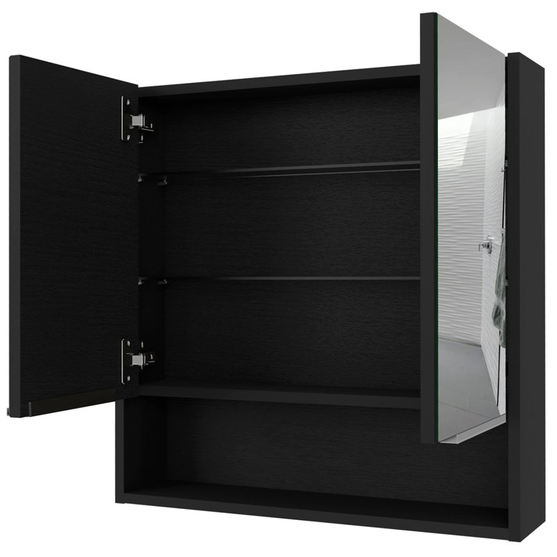 Judson Wall Bathroom Cabinet, Black