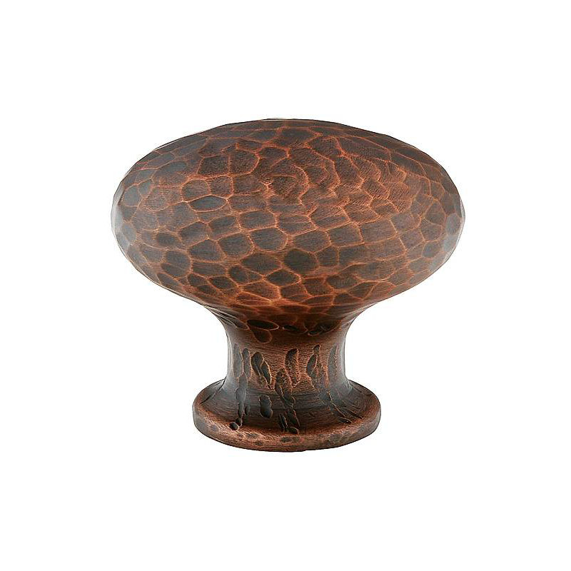 Oversized 1 1/4" Length Mushroom Knob, 1.25" H x 1.25" W x 1.25" D, Oil Rubbed Bronze