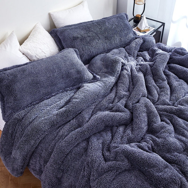 Original Plush Frosted Cobalt Blue Coma Inducer Oversized Comforter, King Comforter