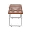 Banc Fuji, brun / argent
