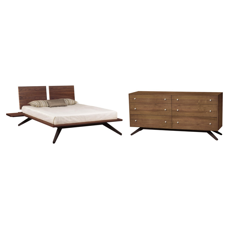 Ensemble de chambre configurable avec lit plateforme Astrid
