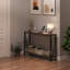 Console, table de vestibule avec rangement, canapé industriel avec design en V, console étroite à 2 niveaux-262810203-258119046