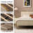 Nelsie Upholstered Platform Bed with Velvet Tufted Headboard-1002191314-996180399