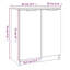 Shoe Cabinet Engineered Wood Hall Shoe Holder Cupboard Organiser Shelf-496065877