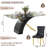 Modern Glass Dining Table Set, 63" Rectangular Tempered Glass Table, X-Shaped Base, 6 Velvet Upholstered Chairs With Nailhead Trim(Set Of 7)-19711721-19711720-15269693