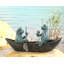 Rowboat Picnic Garden Sculpture