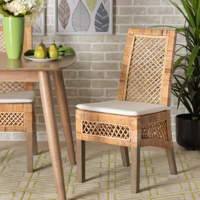 Argos Modern Bohemian Rattan Dining Chair