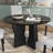 Round Dining Table For 4, Modern Kitchen Dining Table