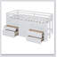 Lit mezzanine avec 4 tiroirs Kellsey