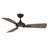 Mykonos 52" 3 - Blade Outdoor/Indoor Smart Ceiling Fan with Remote Control and LED Light Kit Included, Works With Alexa and iOS or Android App-124301843-124301846