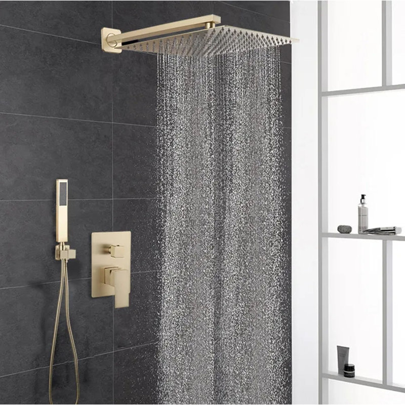 Pressure-Balanced (Temperature And Volume) Complete Shower System with Rough in-Valve