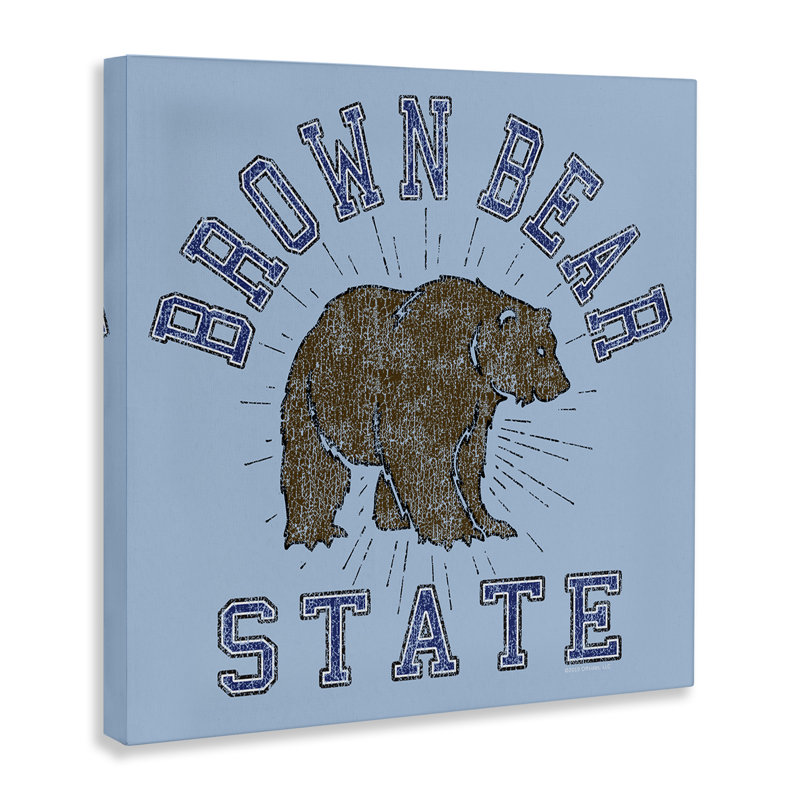 Art mural sur toile «Brown Bear» par Spirit Animals / Life Is High, H 36 po x l 36 po