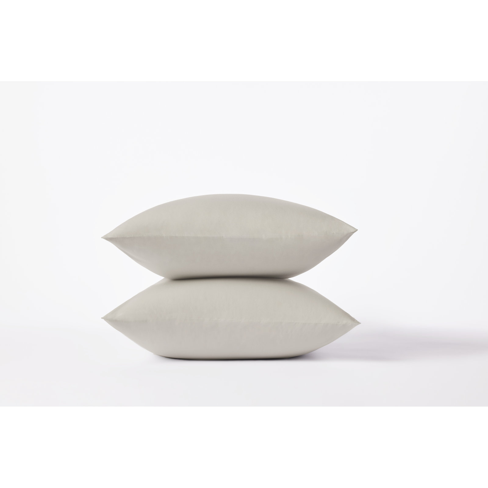 Refined Organic Percale - Set of 2, King Pillowcase, Stone