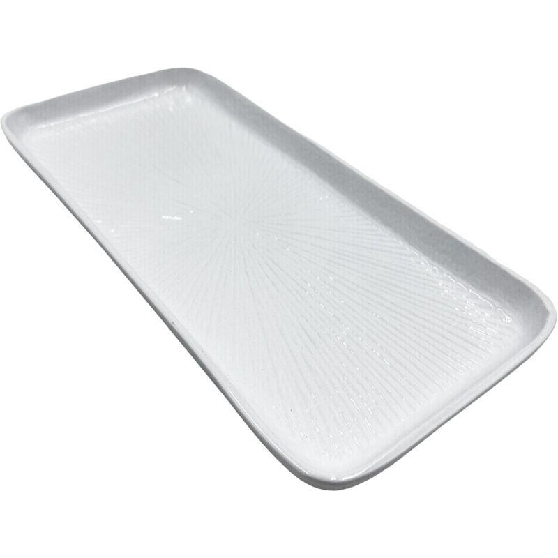 Nellir Tray, 1" H x 12" W x 5.5" D, White