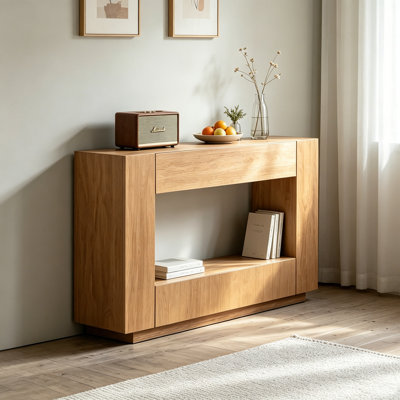 Solid Pine Open Frame Console Table