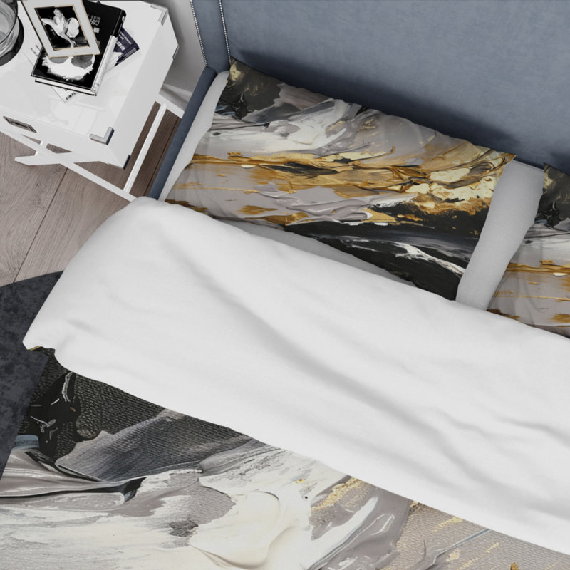 Ensemble de housse de couette en microfibre / polyester Mystery Awakening VI, Housse de couette pour très grand lit et 2 très