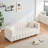 teddy fleece sofa with two throw pillows-357082685