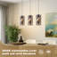 3 - Light Stainless Steel LED Bell Pendant