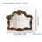 Euri Irregular Decorative Vintage Gold Arched Wall Mirror
