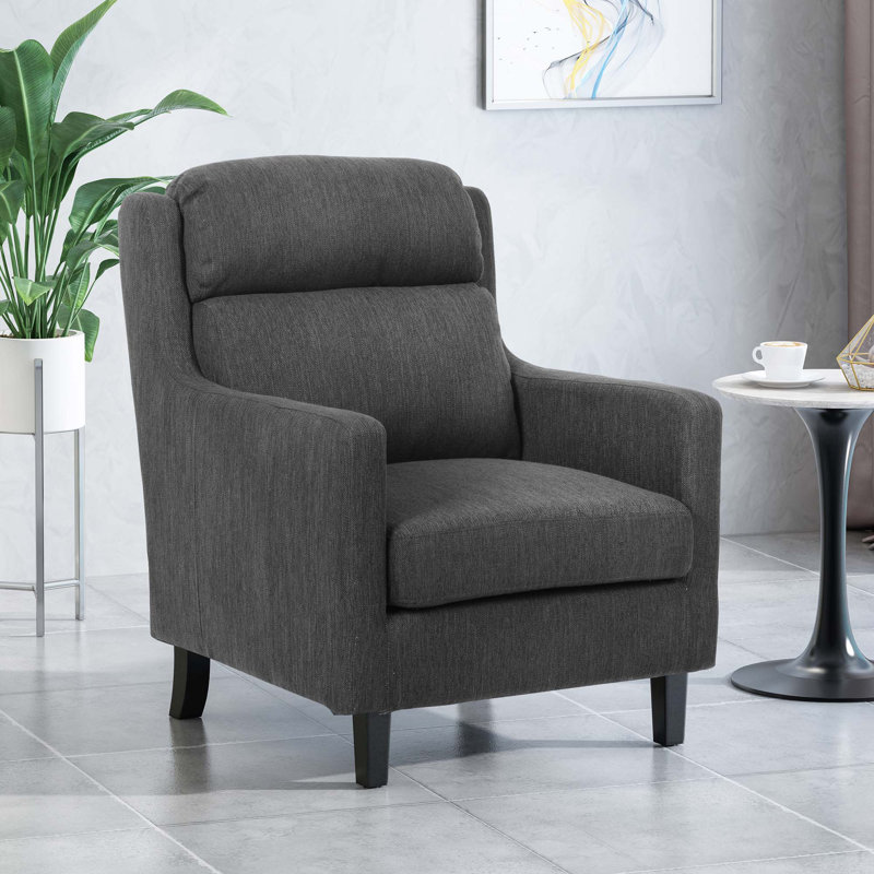 Fauteuil club moderne, Gris anthracite