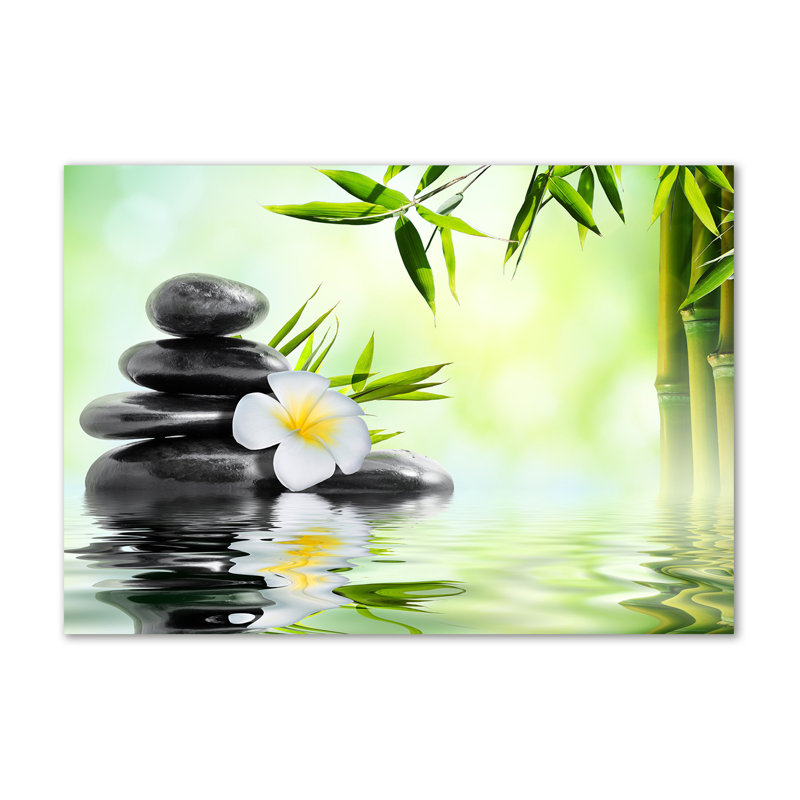 Orchid And Bamboo - Wrapped Canvas Print