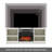 Unfinished TV Stand for TVs up to 55" with Fireplace Included-95623780