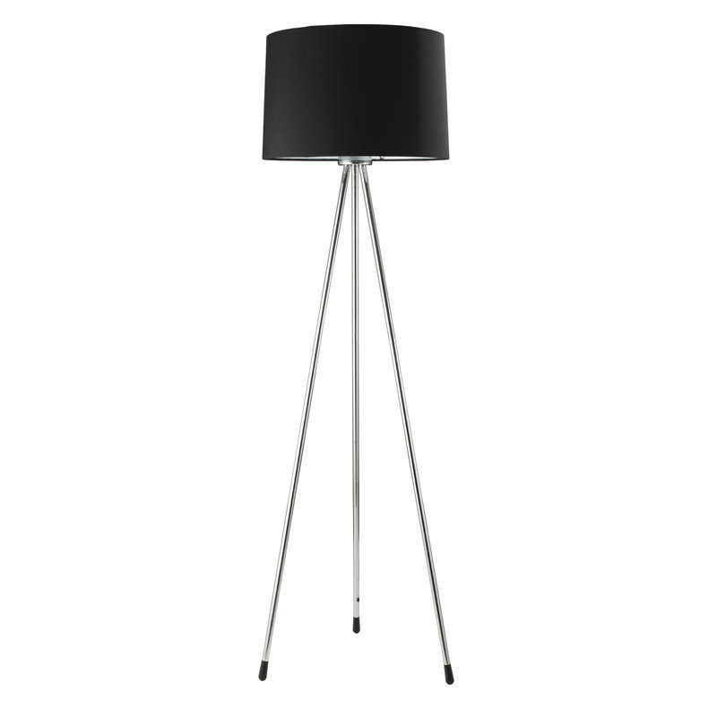 Lampe trépied 59 po Naswith, Noir