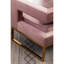 Chaise d'appoint Huron Glamour en velours rose avec découpe et structure de fauteuil-121274361