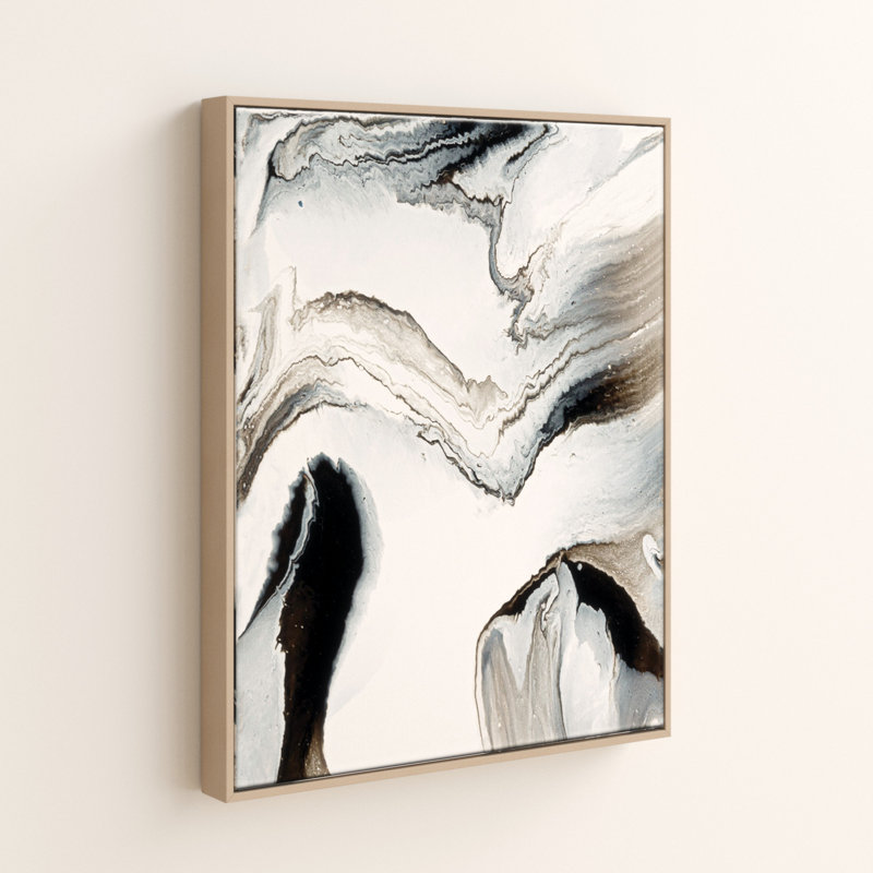 Flow 14 by Chalie MacRae - Painting on Canvas, 102cm H x 76cm W, Timber
