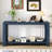 Uniquely Designed Oak Veneer Console Table with Distinctive Side Shapes, Suitable for Entryway, Hallway, Living Room, Foyer, Corridor-1362819775