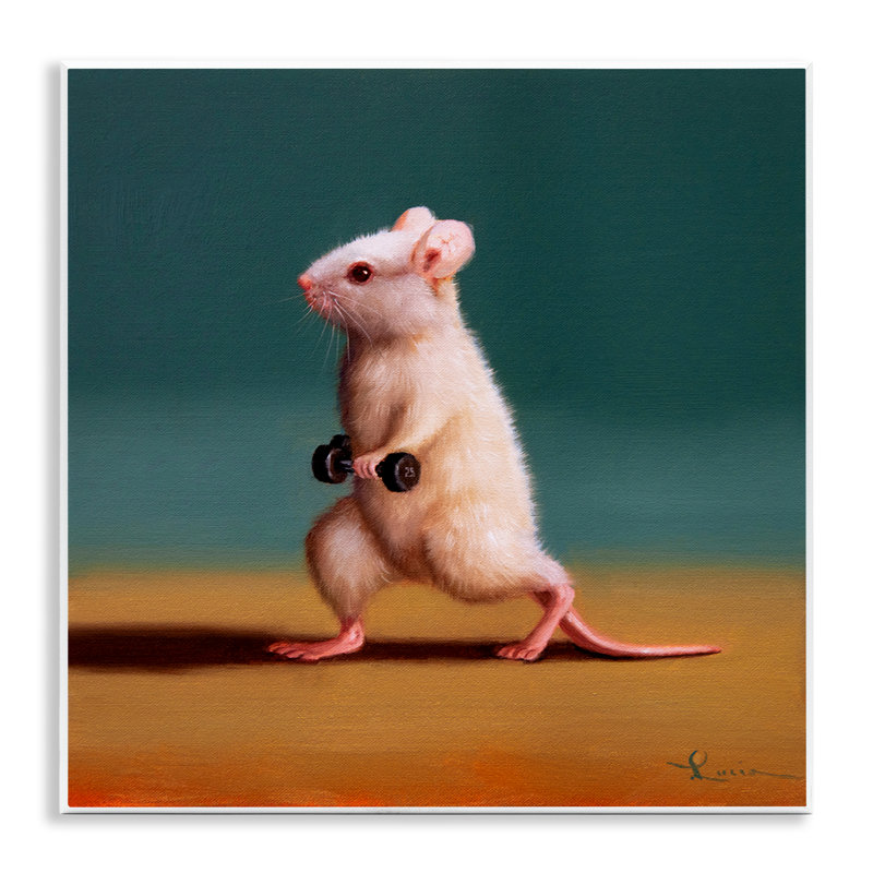 Reproduction d'art de poids avec souris par Lucia Heffernan