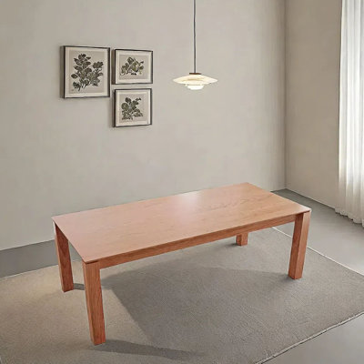 Deluxe solid wood rectangular dining table