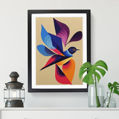 Swallow Bird Abstract Vol.4 - Single Picture Frame Print