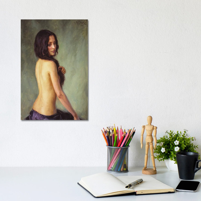 Brunette 1 Piece Wall Art on Canvas, 20.32 cm H x 30.48 cm W, Canvas