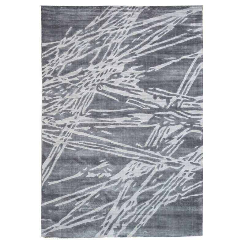 Tapis moderne en soie 9X12