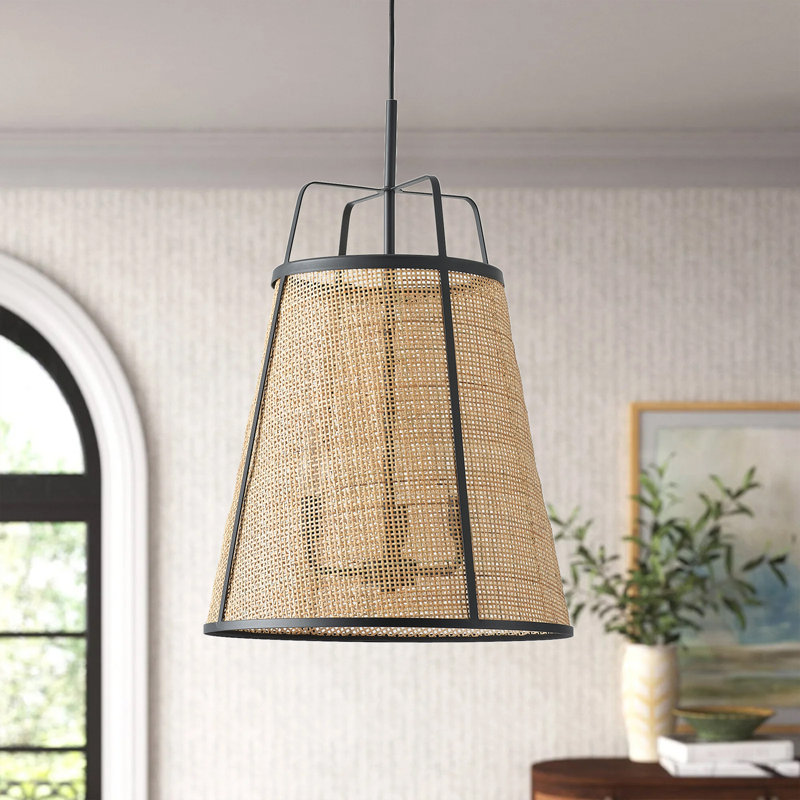 Luminaire suspendu rond en fer 3 lumières
