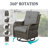 Dahlyla 8- Person Outdoor PE Wicker Sectional Seating Group with Fire Pit, Ottomans and Cushions-2088227352-2088227348