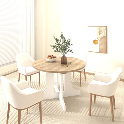 Dining Table For Farmhouse Kitchen 59X43 Inch Expandable Oval Table Top With Removable Leaf Trestle X Shaped Base