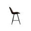 Upholstered Counter Stool with Metal Frame-88208201