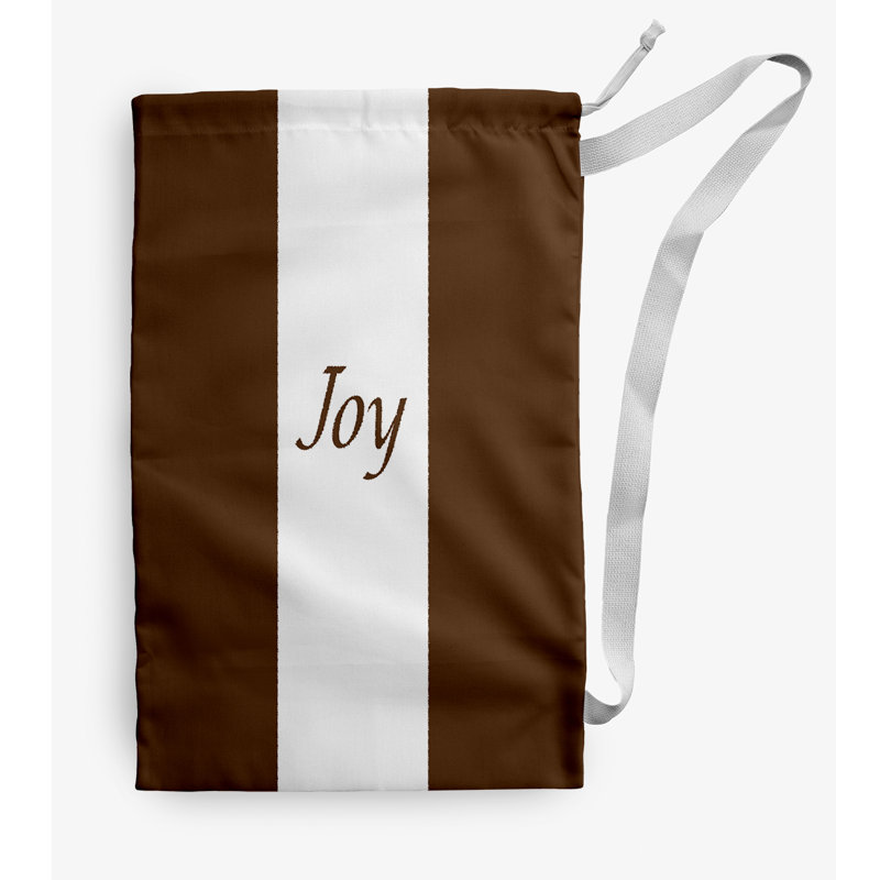 Fabric Laundry Bag with Handles, Small (29" H x 18" W), Brown