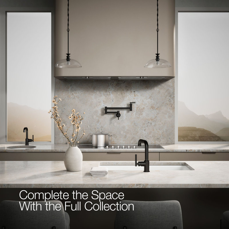Purist® Single Handle Kitchen Faucet, Matte Black