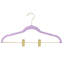 Simplify 6 Pack Velvet Hangers with Clips in Black-108822856