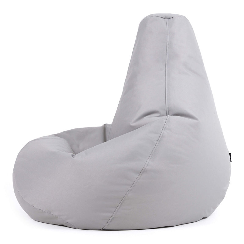 Kids Dalton Indoor-Outdoor Bean Bag, Light Grey