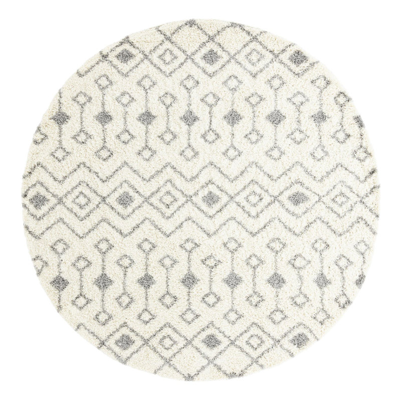 Birte Geometric Indoor Rug, Round 10'